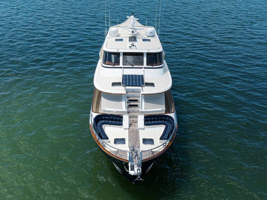 Marlow 97E foredeck