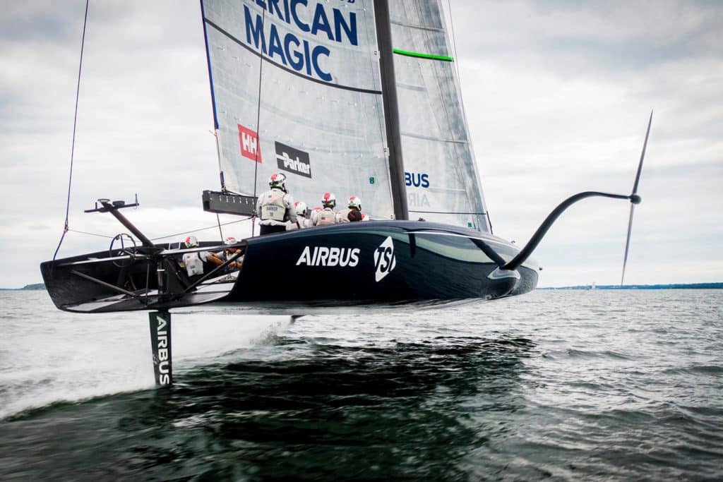 American Magic racing boats