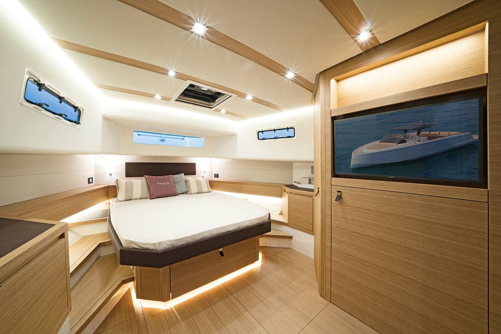 Pardo 50 belowdecks interior