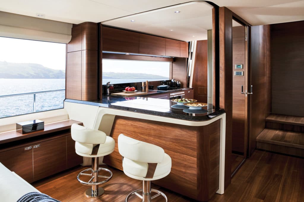 Princess Yachts Y85 galley