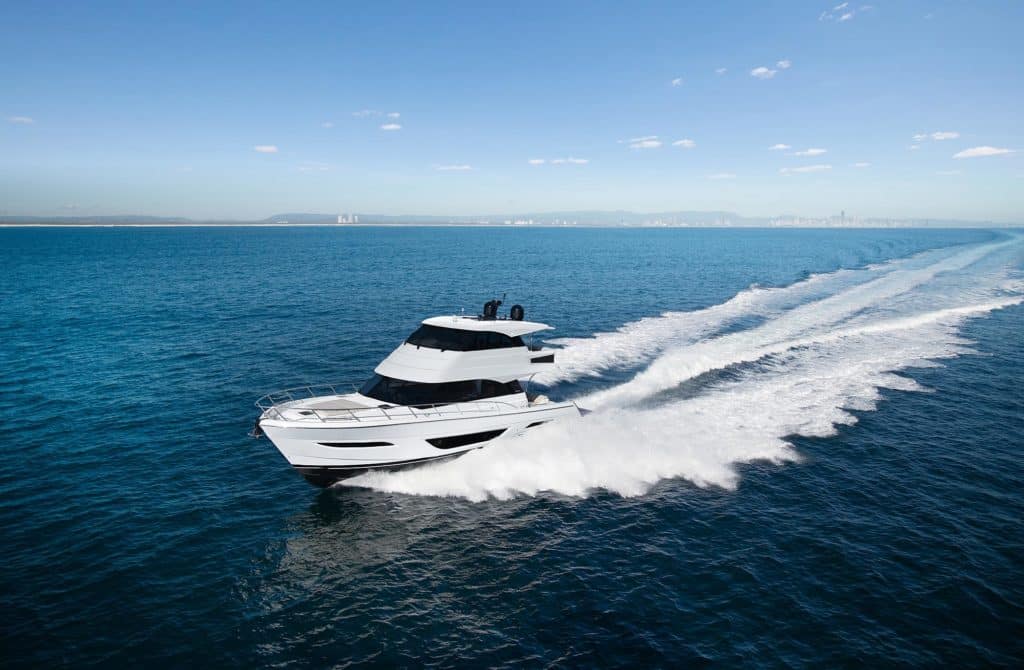 Maritimo M60 on the water