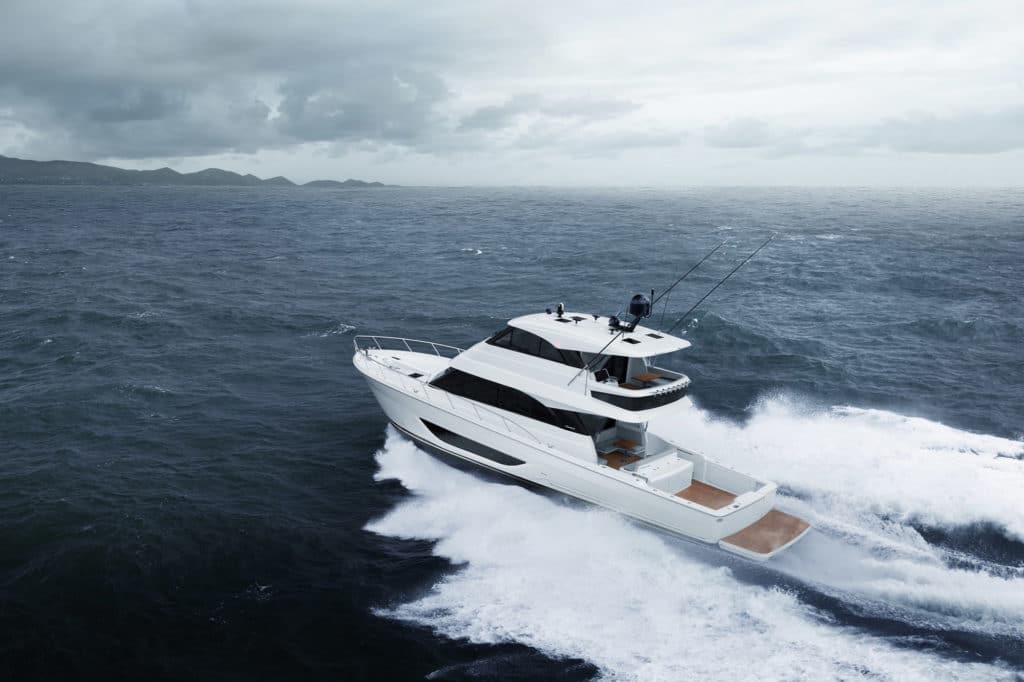 Maritimo M60 on the water